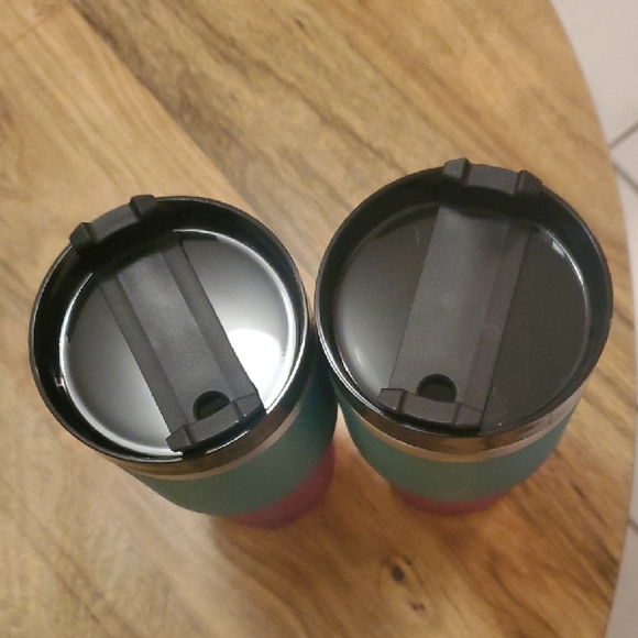 NWOT Vibrant Teal and Purple Travel Mugs - Picture 10 of 10